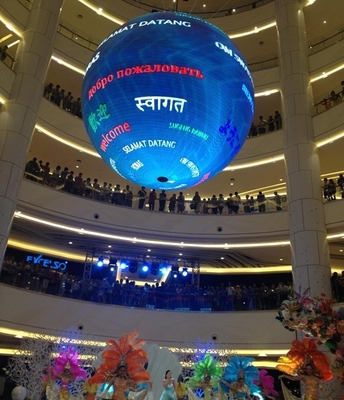 P4 SMD Led Screen Ball 1R1G1B For Diameter 1M 2.5M 360° View Angle