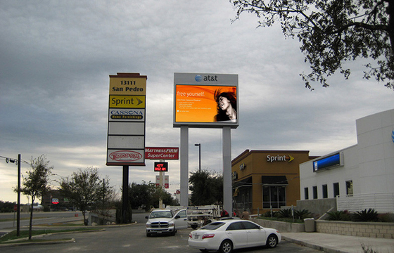 P16 1RGB 320mmx320mm Big Media Outdoor LED Billboard , LED Digital Billboards
