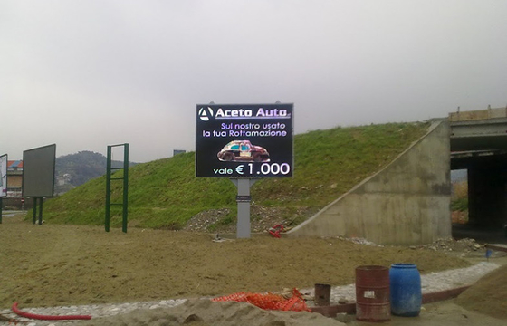 Put on Steel Installation P16 LED Advertising LED Screens Boards
