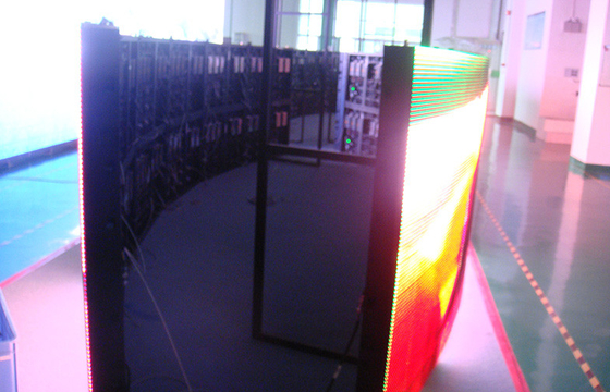 Outdoor Waterproof Full Color Curved LED display , P20 1RGB LED Billboards
