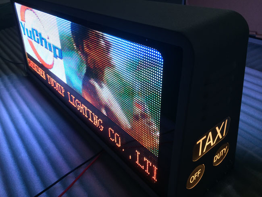P6 SMD Full Color Taxi Roof Top Led Display For Outdoor Advertising